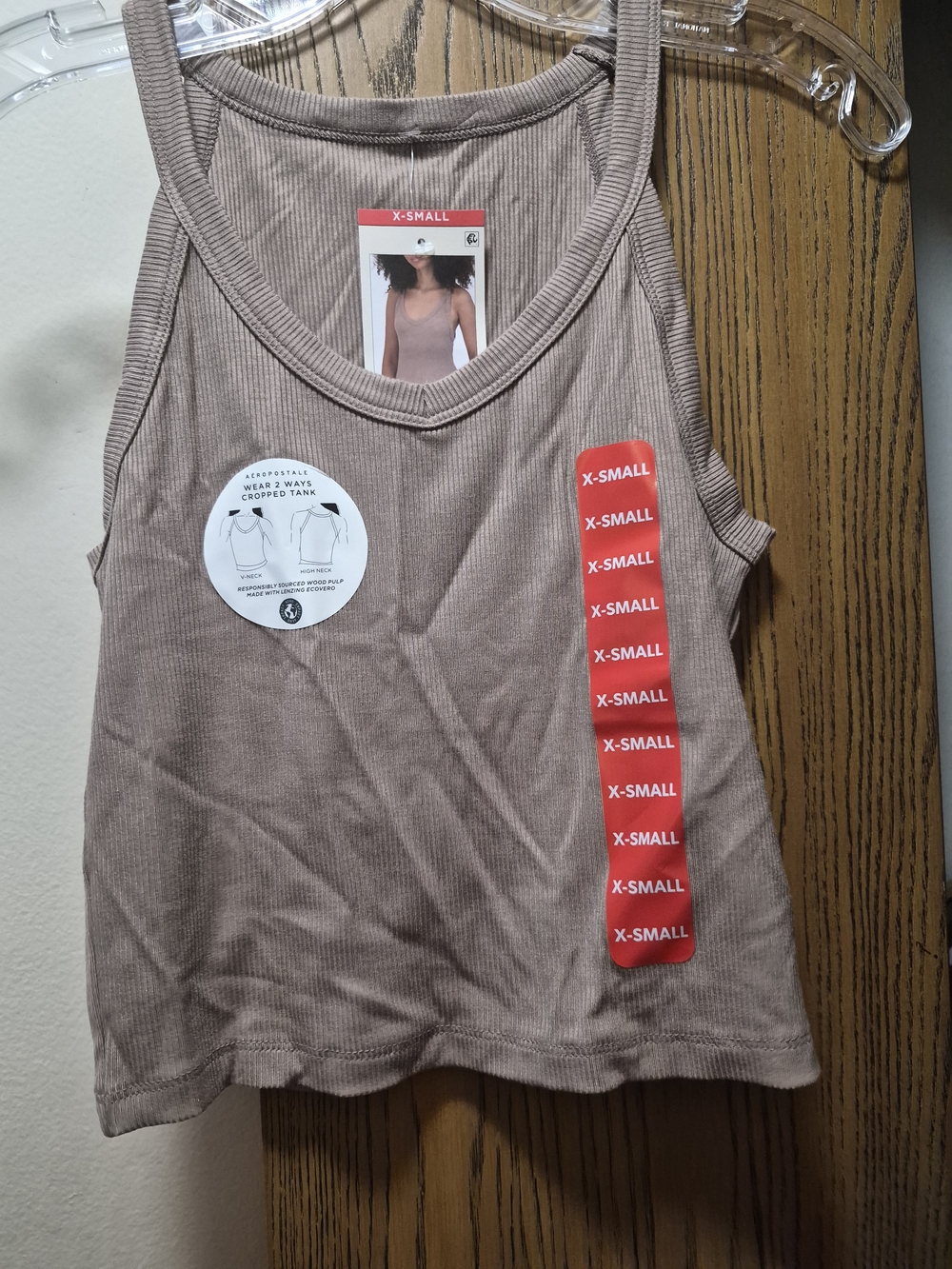 Aeropostale Ribbed Crop Tank Top - Picture 3 of 13